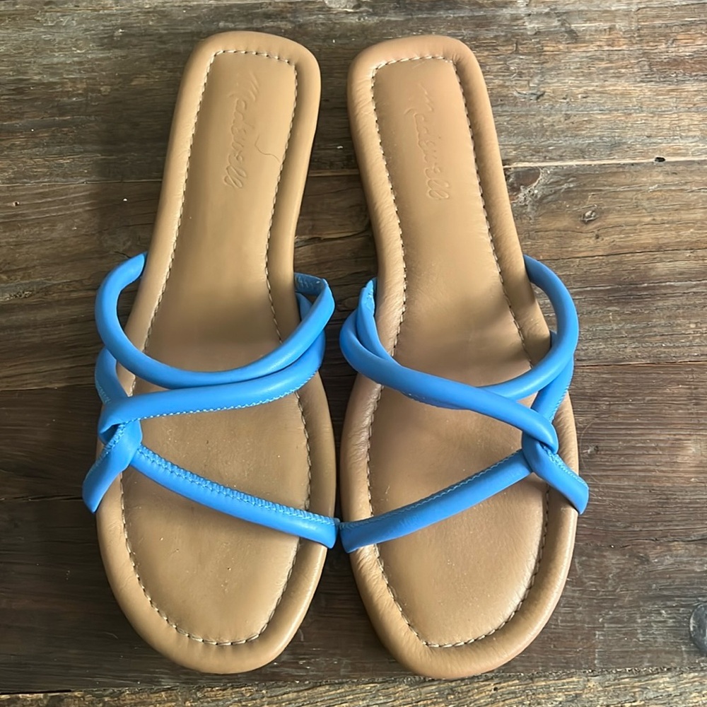 Madewell slip on in blue leather